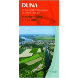    Duna vízitérkép 4. Duna térkép Paulus Dunaújváros-Gemenci-erdő 1:25 000  2015
