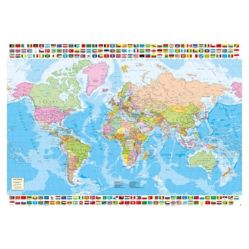 Politikai világtérkép puzzle Educa Puzzle 1500 db-os  85 x 60 cm - 18500