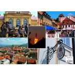   Eger tányéralátét könyöklő + hátoldalon Eger várostérképe