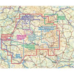     Erdély hegyei áttekintő térképe, Románia turista térképek, Erdély térképek,  Erdély turistatérképek
