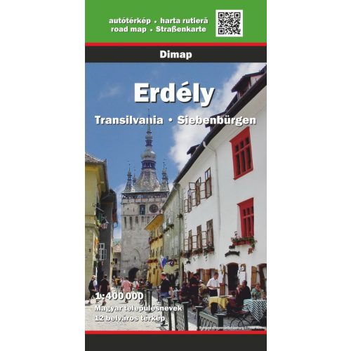  Erdély autós térkép hajtogatott Dimap 1:400 000  2026.