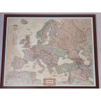    Európa falitérkép keretezett National Geographic  antik színű 123x98