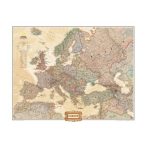    Európa országai faléces falitérkép  antikolt  National Geographic 117x92
