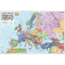 Európa országai keretes falitérkép Stiefel 100x70 cm
