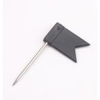   Zászló térképtű, matricázható, 25 db-os táblatű fekete színű beszúrható zászló