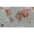   Világ országai falitérkép dekoratív poszter National Geographic politikai világtérkép angol nyelven 136x84