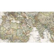   Világ országai falitérkép keretezett antikolt National Geographic 186x126 