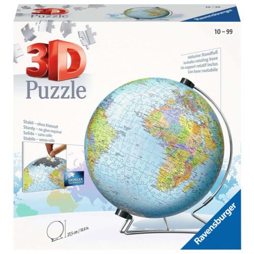 Földgömb puzzle 550 db-os 3D puzzle földgömb Ravensburger