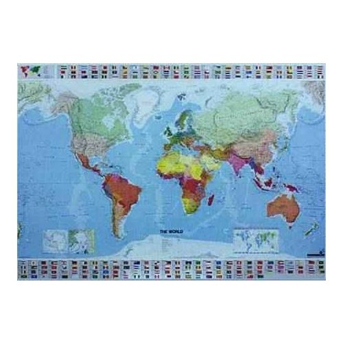 A Világ országai fóliázott falitérkép Michelin 144x100 