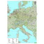   Közép-Európa falitérkép fóliás Freytag 1:2 000 000 87x123 cm