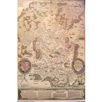   Lázár Deák 1. Magyarország térkép 1528.év, fóliás falitérkép Topomap 66x88,5