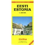 Észtország térkép Gizi Map 1:400 000 