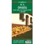   Őrség turista térkép Szarvas A. 1:50 000 Őrség Vend-vidék Vasi-hegyhát Hetés turistatérkép, kerékpáros térkép 2023