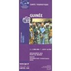 Guinea térkép, Guinee térkép IGN  1:1 Mio. 87x66 cm