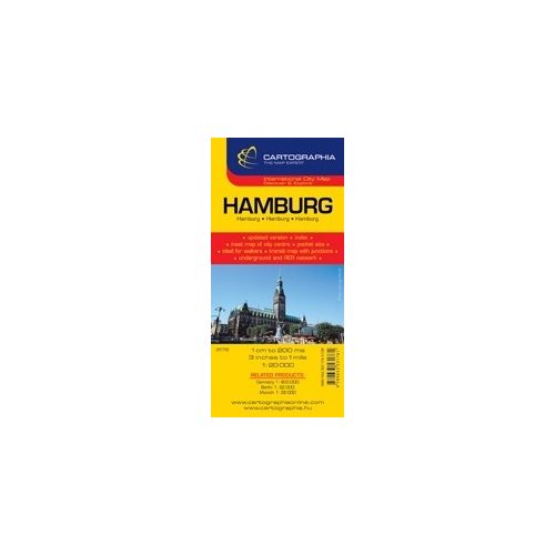 Hamburg térkép Cartographia 1:20 000 