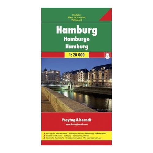 Hamburg térkép Freytag 1:20 000 