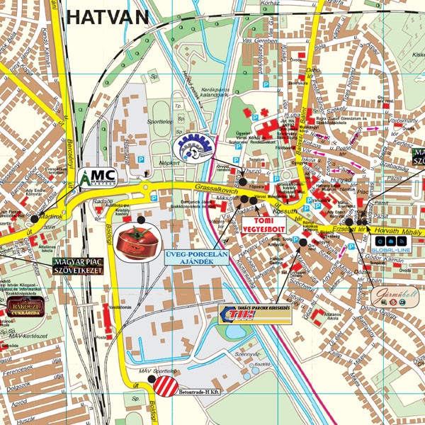 hatvan térkép Hatvan térkép, Hatvan várostérkép Térképház Hatvani járás 20