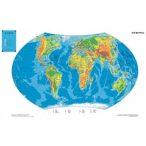 A Világ hegy-vízrajza falitérkép Nyír-Karta  125x85 cm 