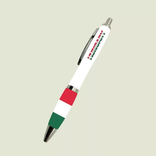 Magyar nemzeti zászlós golyóstoll, Hungary feliratú golyóstoll