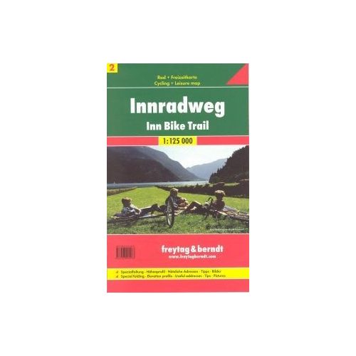 Innradweg Inn Bike Trail kerékpáros térkép Freytag & Berndt 1:125 000 