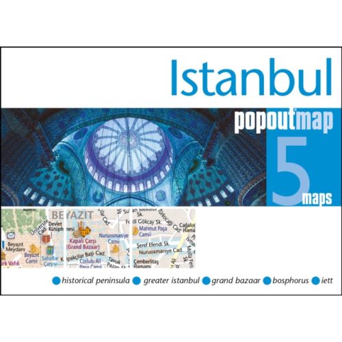 Isztambul térkép Popout 1:10 000  Isztambul város térkép 2023.