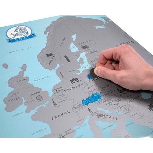 kaparós európa térkép Európa kaparós térkép, kaparós Európa térkép 55 x 43,5 cm an
