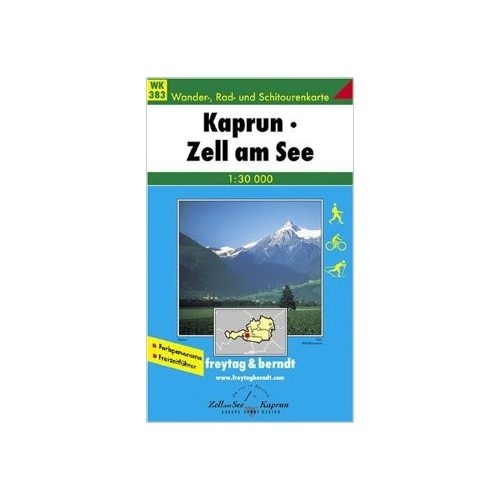 WK 383 Kaprun-Zell am See turista térkép Freytag 1:30 000 