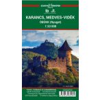   Vízálló Karancs turistatérkép, laminált Karancs-Medves turista térkép