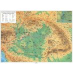   Kárpát-Medence falitérkép fémléces 140x100 cm Magyar történeti emlékek a Kárpát-Medencében falitérkép 