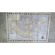 Kárpát-medence nevezetességei térkép hajtogatott Corvina 1:1 160 000 92x66 cm 