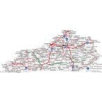 Kentucky state map térkép Rand M 1:20 000 