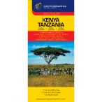 Kenya, Tanzánia térkép Cartographia 1:2 500 000 