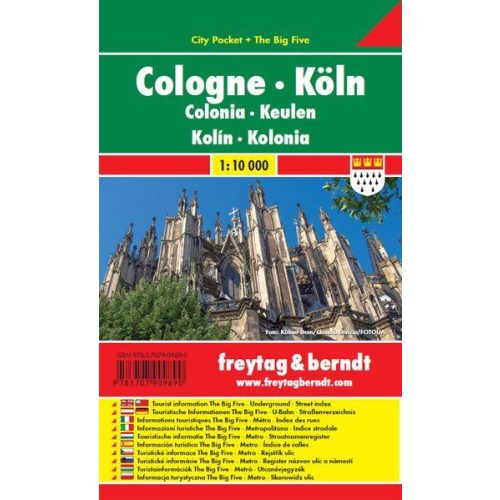 Köln térkép Freytag Köln várostérkép 1:10 000 