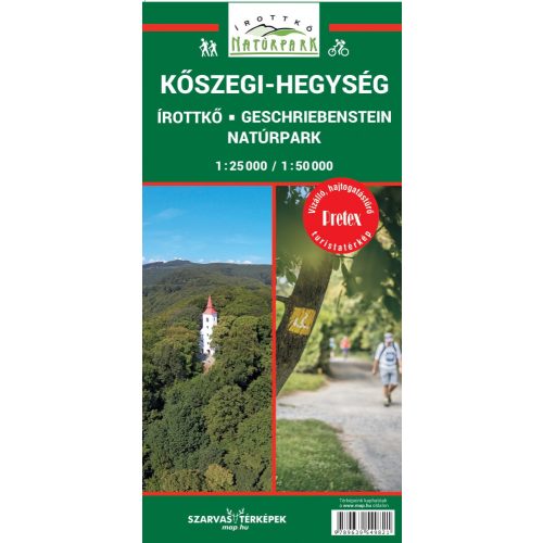 Kőszegi-hegység turista térkép Szarvas András 2020 1:25 000, 1:50 000  Írottkő térkép