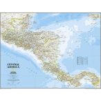   Közép-Amerika falitérkép ország színezéssel National Geographic Közép-Amerika térkép 1:2 541 000  74x56 cm