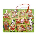   KÉSZSÉGFEJLESZTŐ MÁGNESES SZÁMOLÓS JÁTÉK LABIRINTUS FA KÉSZSÉGFEJLESZTŐ MELISSA AND DOUG