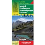   WK 254 Landeck, Reschenpass, Samnaungruppe, Paznaun turistatérkép 1:50 000