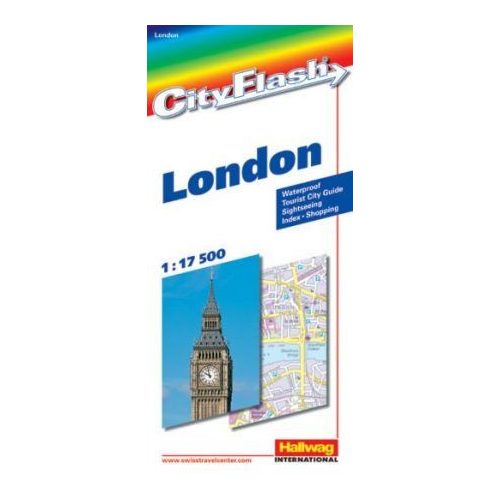 London térkép CityFlash London belváros térkép 1:17 500 