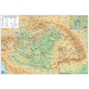 A Magyar Szent Korona országai térkép könyöklő 1910. / Magyar történeti emlékek a Kárpát-medencében  - 2 oldalas vastag fóliás térkép
