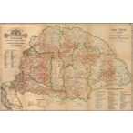   Magyarország borászati térképe könyöklő Stiefel  65x45 cm