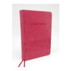   Kis Biblia Károli Gáspár fordítás - Málnavirágos - 9,8x15,2 cm