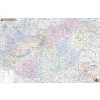   Magyarország irányítószámos térképe, Magyarország postai falitérkép