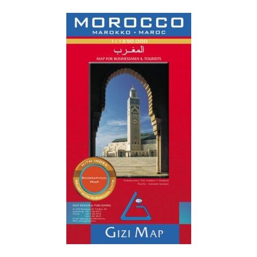 Marokkó térkép Gizi Map 1:1 250 000  