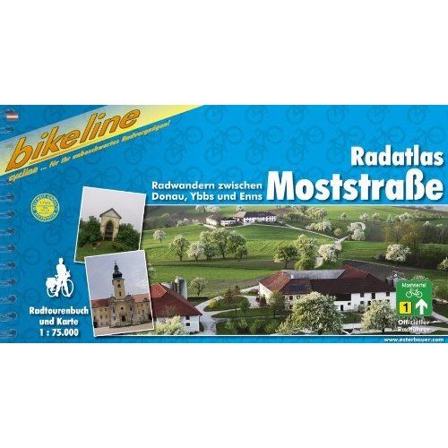Radatlas Moststrase kerékpáros atlasz Esterbauer 1:75 000 