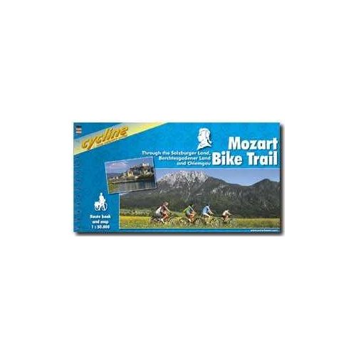 Mozart Bike Trail kerékpáros atlasz Esterbauer 1:50 000  Mozart kerékpáros térkép