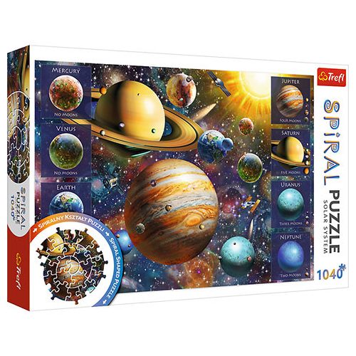 Naprendszer spirál puzzle 1040 db-os Trefl, Naprendszer puzzle, Bolygók puzzle 68x48 cm (40013)