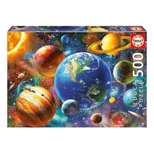  Educa 18449 - Naprendszer - 500 db-os puzzle, Naprendszer puzzle, Educa 48 x 34 cm