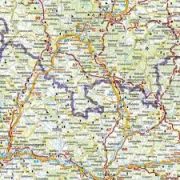 Németország falitérkép úthálózatos Freytag 1:700 000 93,5x126,5 cm