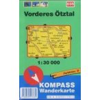 035. Vorderes Ötztal turista térkép Kompass 1:30 000 