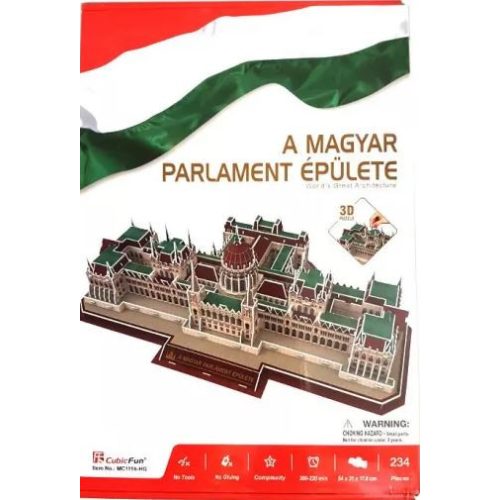 A magyar Parlament puzzle, A magyar Parlament épülete, Parlament 3D puzzle - 234 db-os